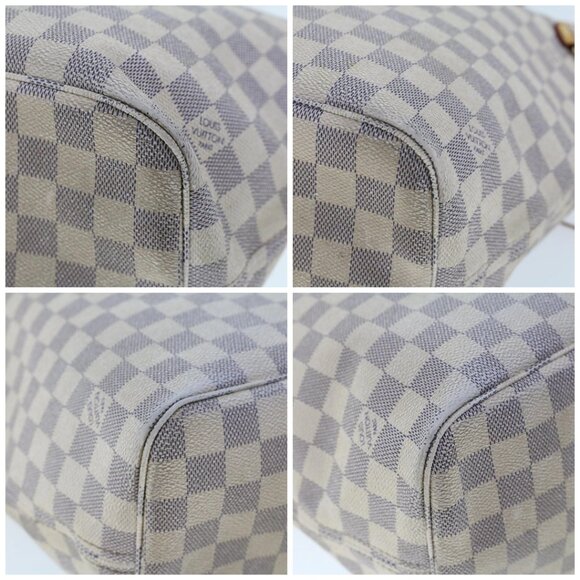 LOUIS VUITTON Damier Azur Neverfull MM Tote Bag - Picture 16 of 16